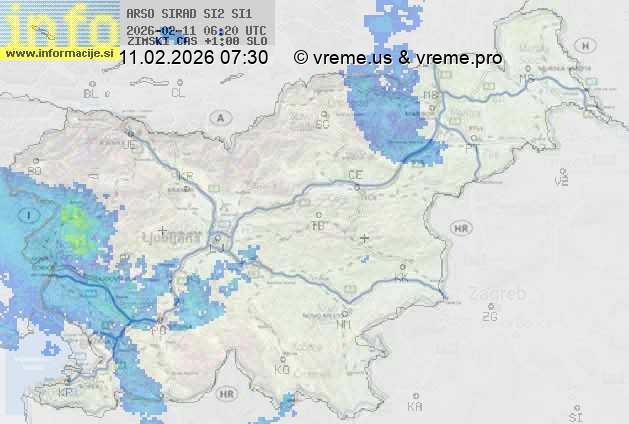 Radarska karta padavin