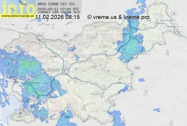 Radarska karta padavin