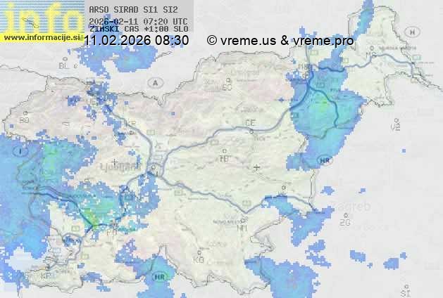 Radarska karta padavin