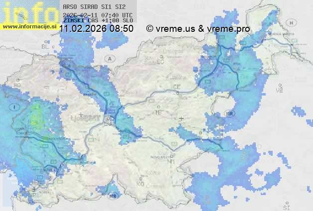 Radarska karta padavin