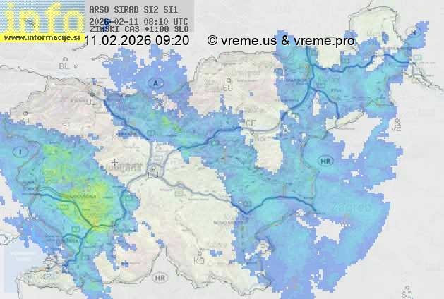 Radarska karta padavin