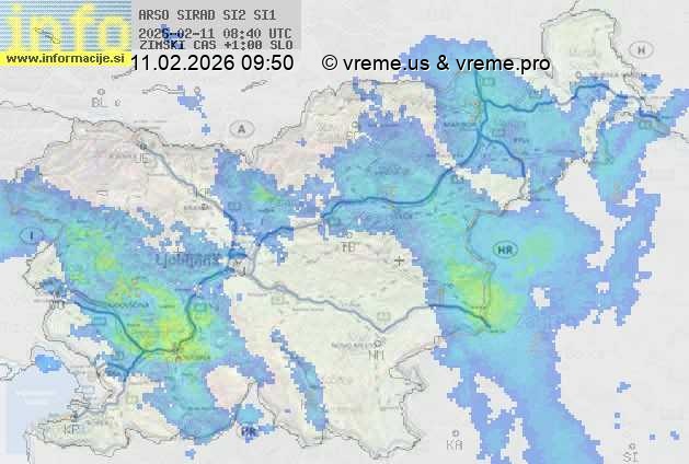 Radarska karta padavin