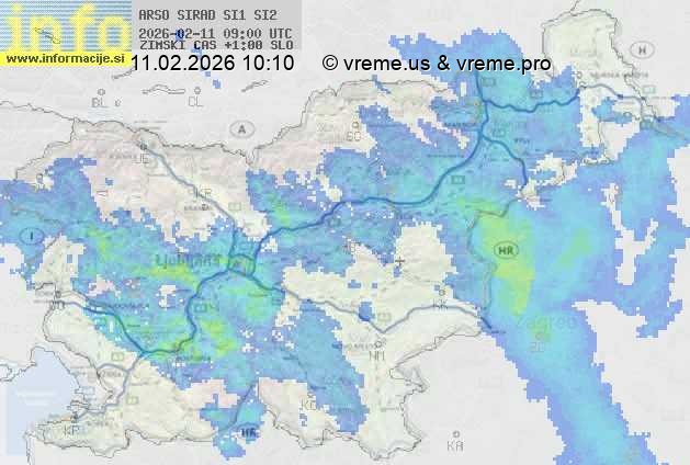 Radarska karta padavin