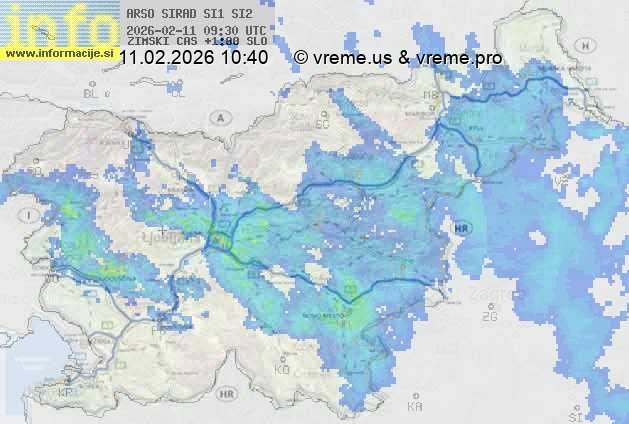 Radarska karta padavin