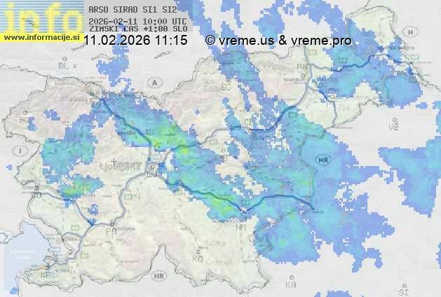 Radarska karta padavin
