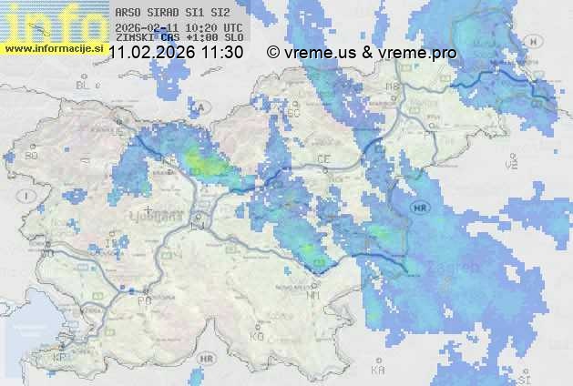Radarska karta padavin