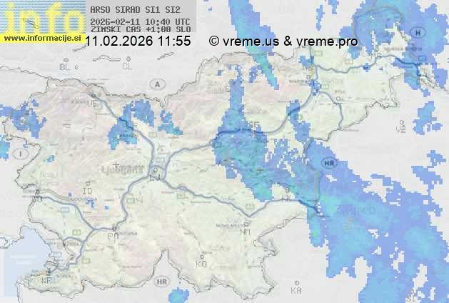 Radarska karta padavin