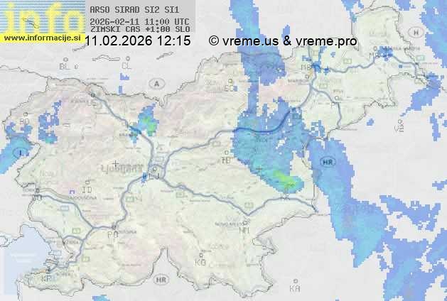 Radarska karta padavin