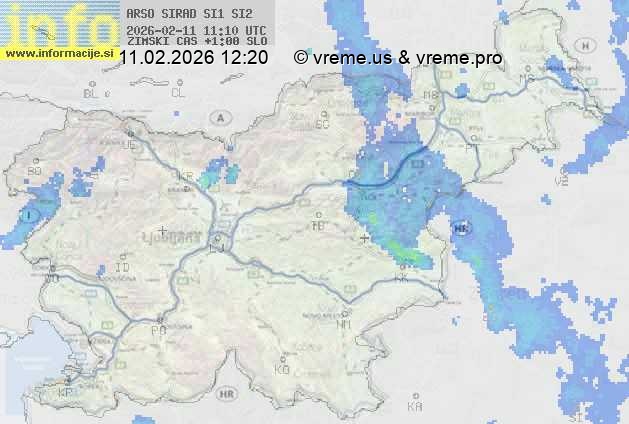 Radarska karta padavin