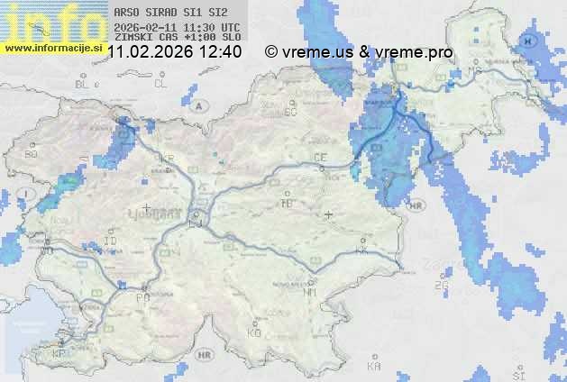 Radarska karta padavin