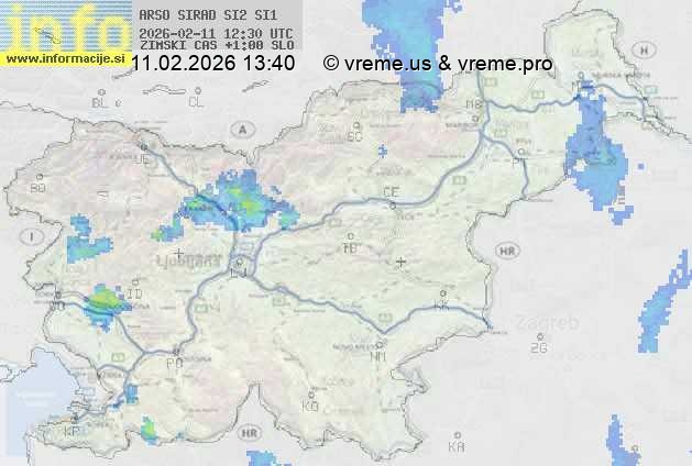 Radarska karta padavin