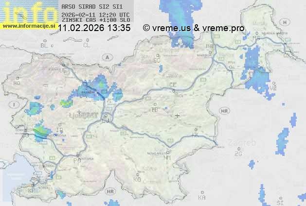 Radarska karta padavin