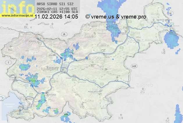 Radarska karta padavin