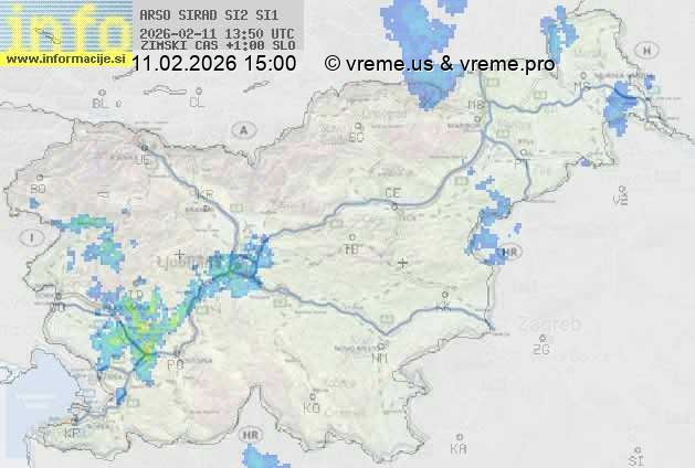 Radarska karta padavin