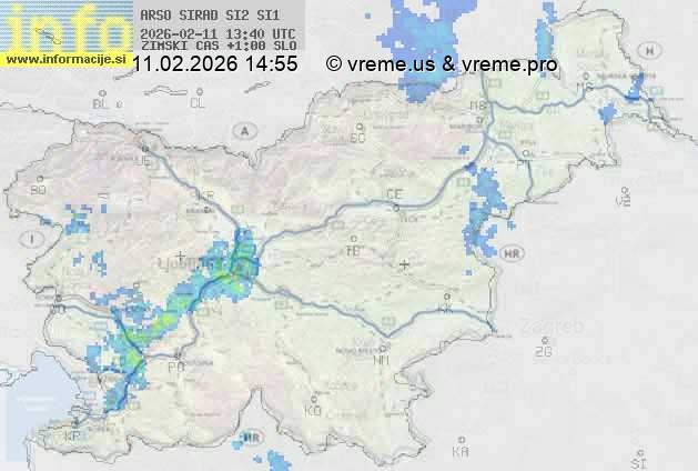 Radarska karta padavin