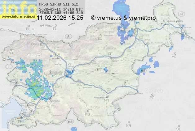 Radarska karta padavin