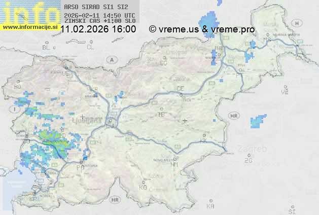Radarska karta padavin