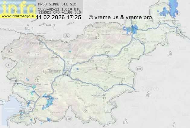 Radarska karta padavin