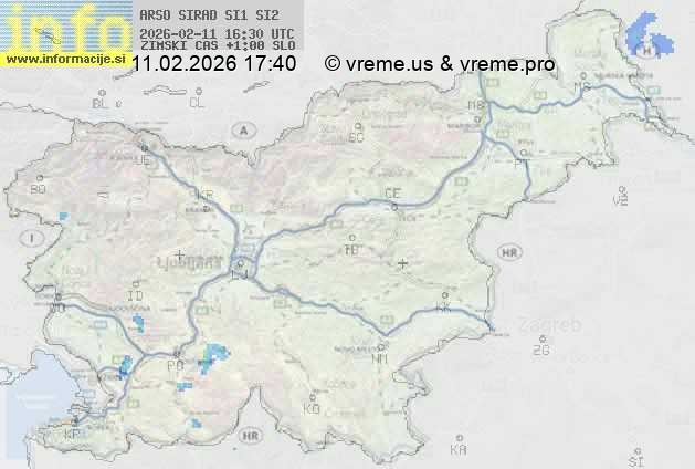 Radarska karta padavin