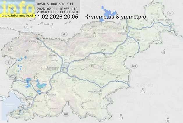 Radarska karta padavin