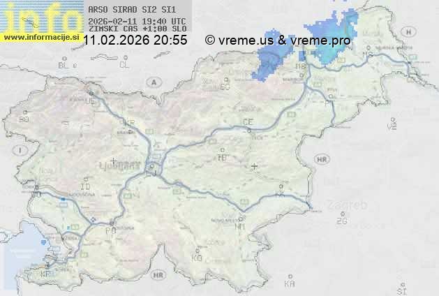 Radarska karta padavin