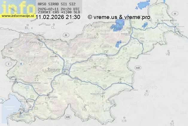 Radarska karta padavin