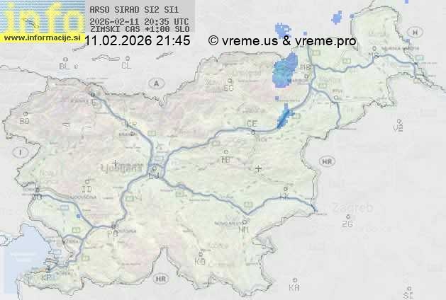 Radarska karta padavin