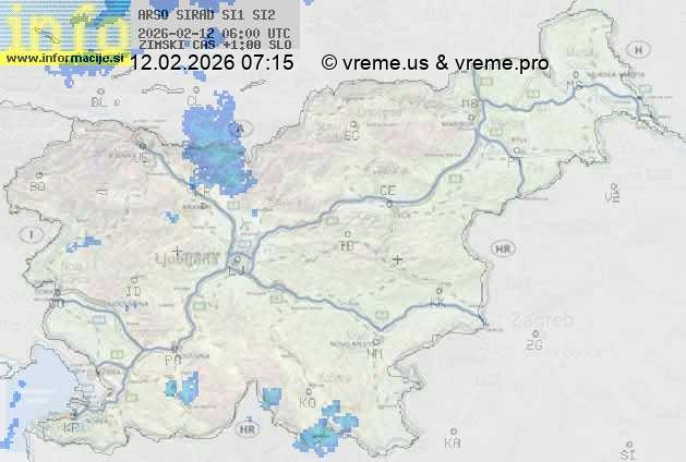 Radarska karta padavin