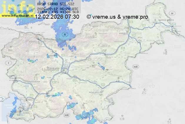 Radarska karta padavin