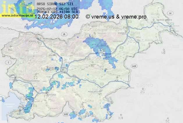 Radarska karta padavin