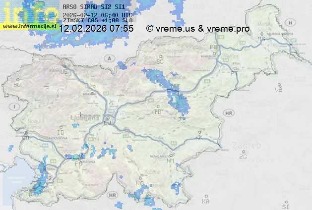 Radarska karta padavin