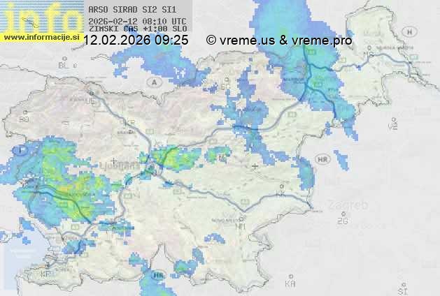 Radarska karta padavin