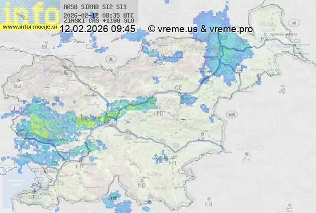 Radarska karta padavin