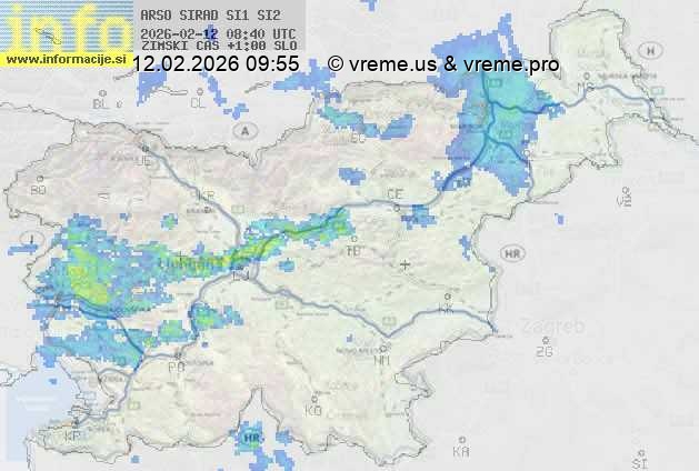 Radarska karta padavin