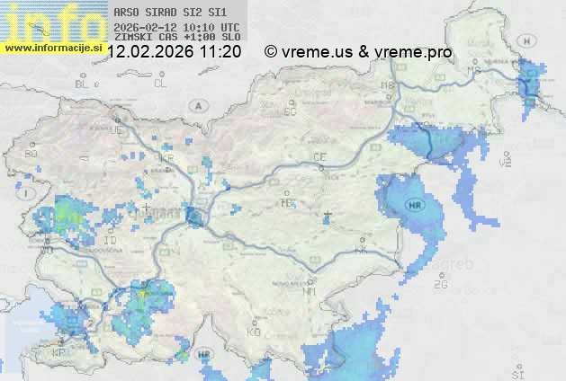 Radarska karta padavin