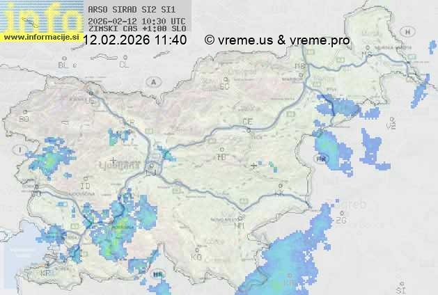 Radarska karta padavin