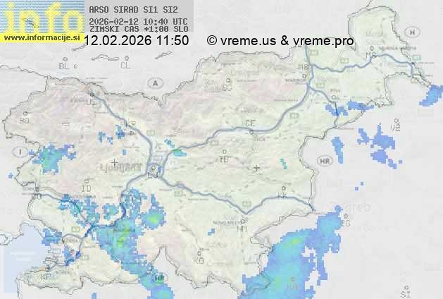 Radarska karta padavin