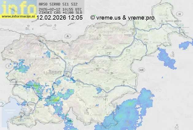 Radarska karta padavin
