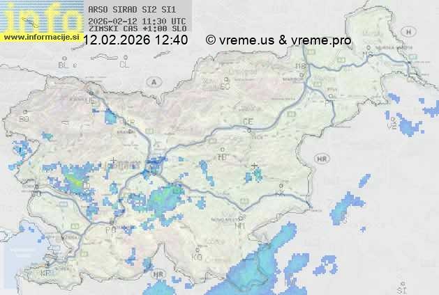Radarska karta padavin