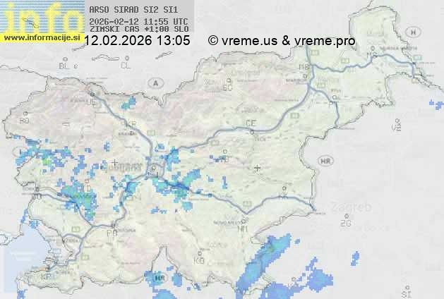Radarska karta padavin