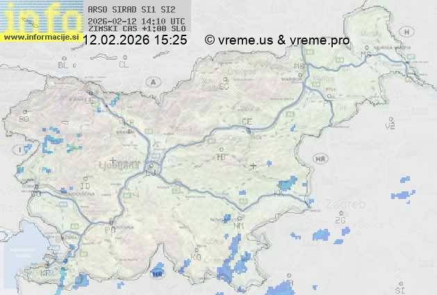 Radarska karta padavin