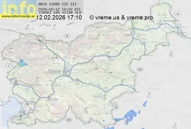 Radarska karta padavin