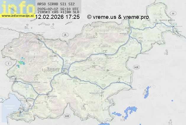 Radarska karta padavin