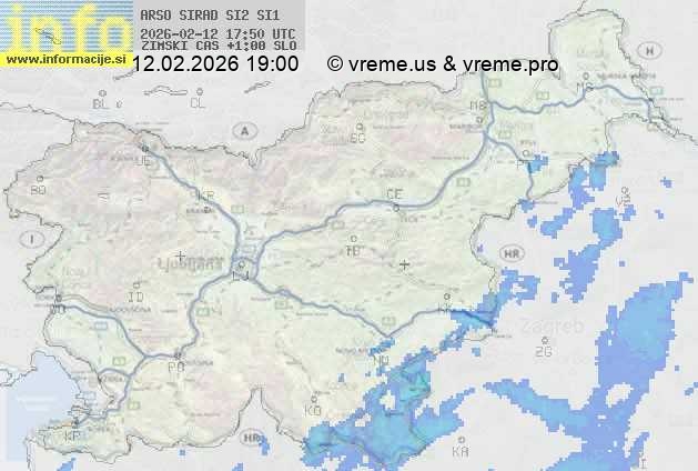 Radarska karta padavin