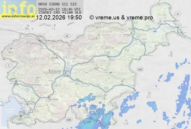 Radarska karta padavin