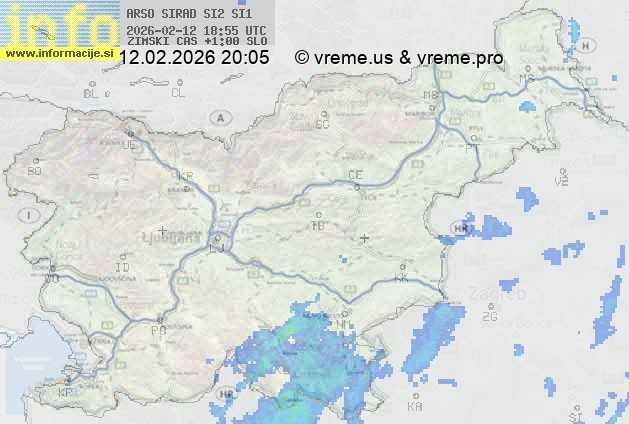 Radarska karta padavin