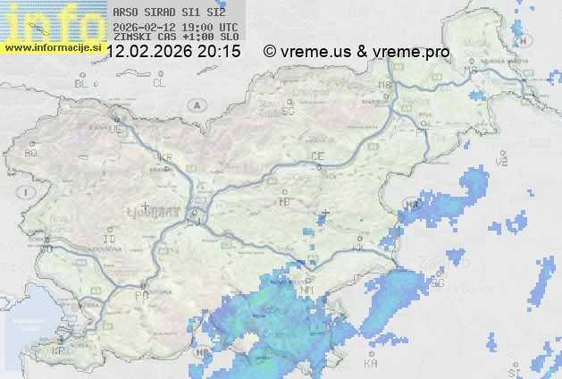 Radarska karta padavin