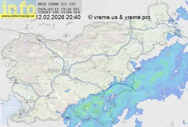 Radarska karta padavin