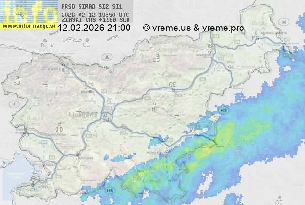 Radarska karta padavin