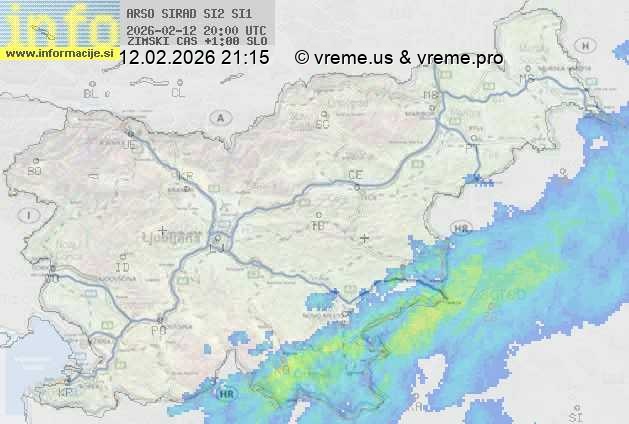 Radarska karta padavin